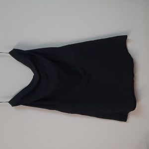 Loft Size Large Black Casual Strapless Cotton-blend Dress-excellent for layering